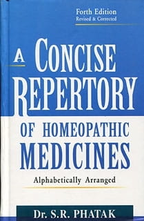 A Concise Repertory of Homeopathic Medicines (4th edition)