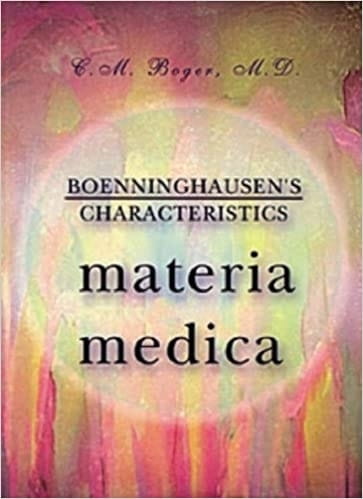 Boenninghausen's Characteristics Materia Medica