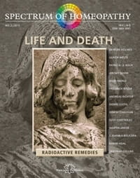 Life and Death - Spectrum of Homeopathy 2013/2