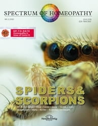 Spiders and Scorpions - Spectrum of Homeopathy 2020/2