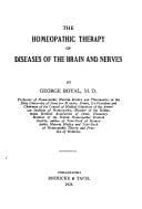 The Homeopathic Therapy of Diseases of the Brain and Nerves